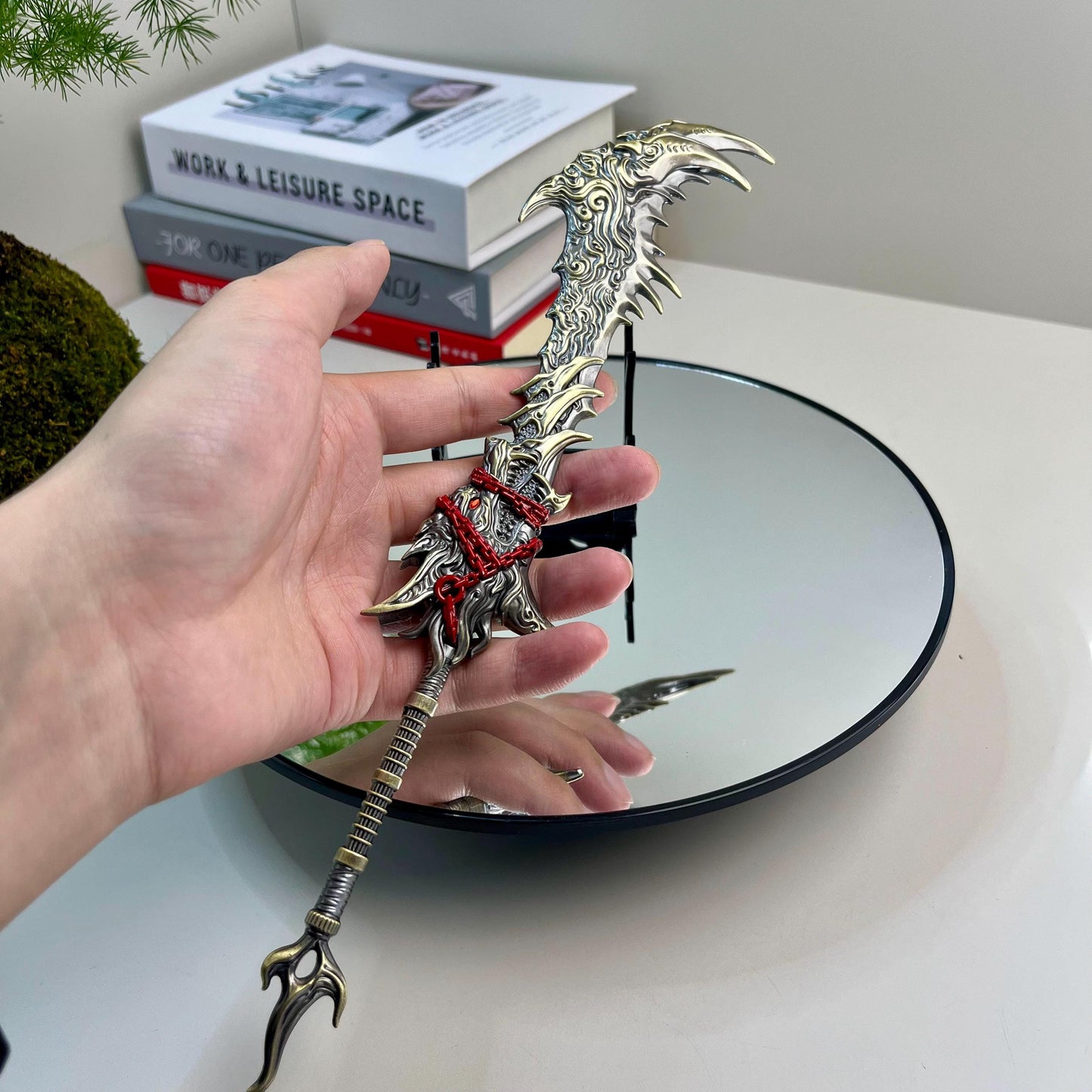 Naraka Bladepoint, Exiled Star Wolf, Game Peripheral, Trainer Knife, Metal Weapon Model, Game Weapon Replica, Collection Craft Toys Gifts