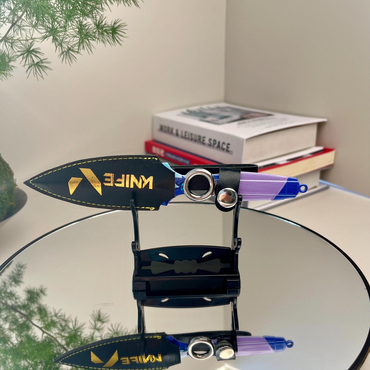 Valorant Go! Vol.1 Knife, Handmade knife With Holster, Rotate Knife, Game Peripheral, Blunt Blade Gamer Gift, Weapon Replica, Desk Toys Gift