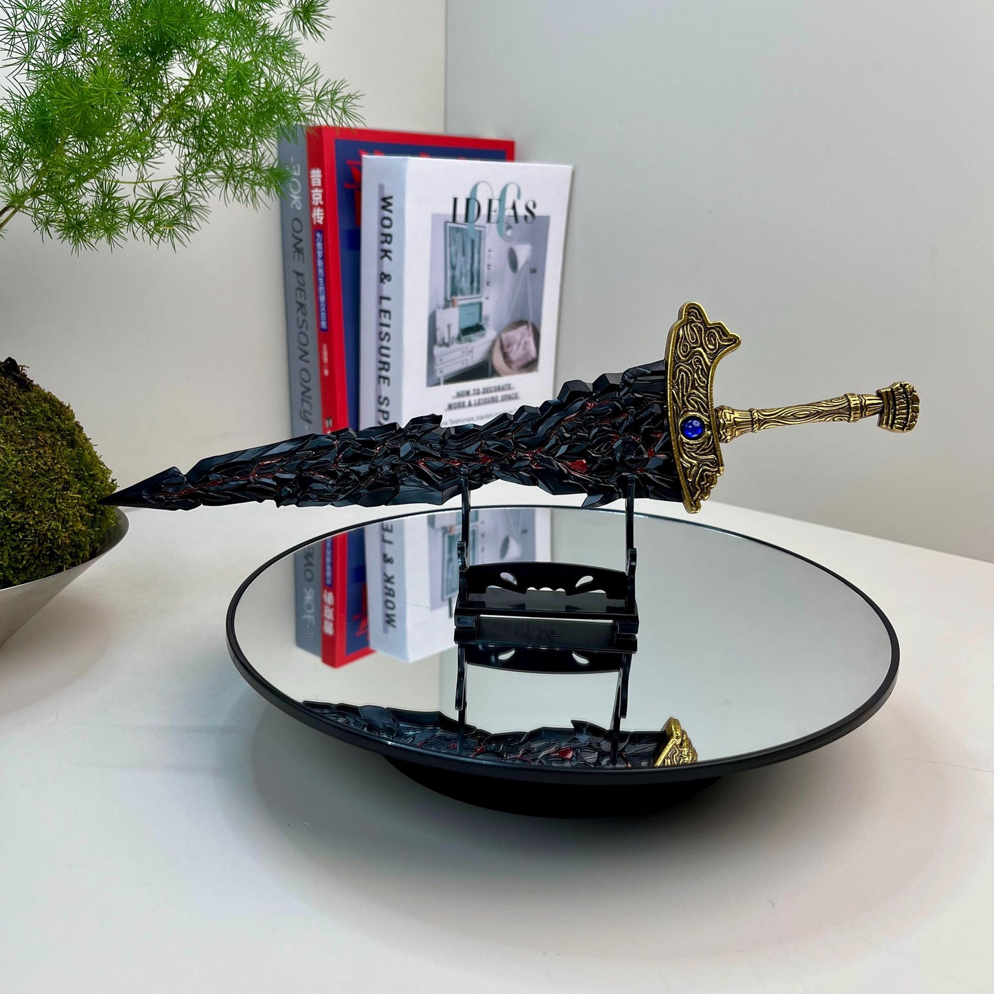 Eldenn Knife, Godrick the Grafted, Sword Shadow Of The Erdtree, Malikeths Black Blade, Metal Weapon Model, Weapon Replica, Boys Toys Gifts