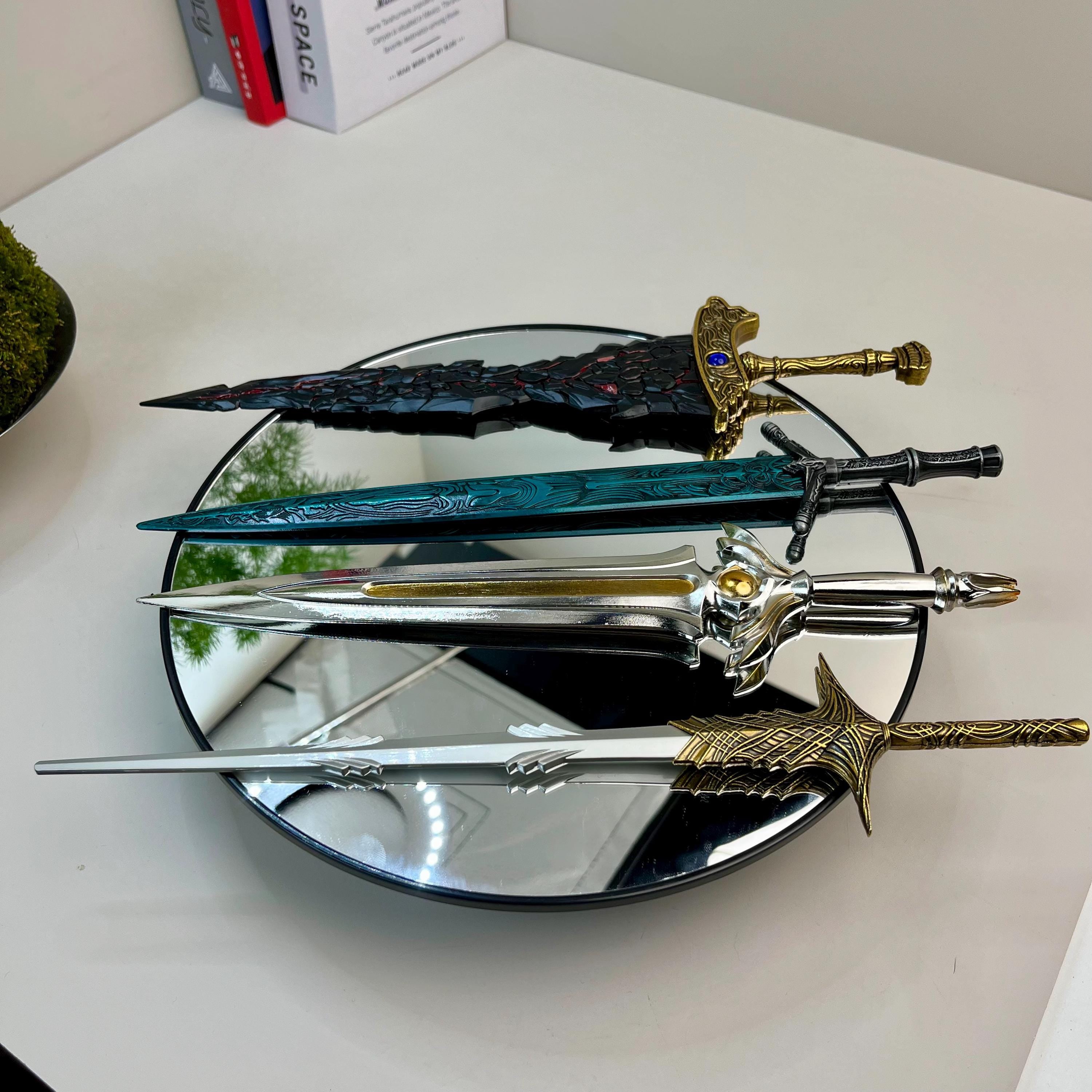 Elden Dagger – Black Blade of Godric & Maricius, Elden Tree Shadow Sword, Metal Collectible