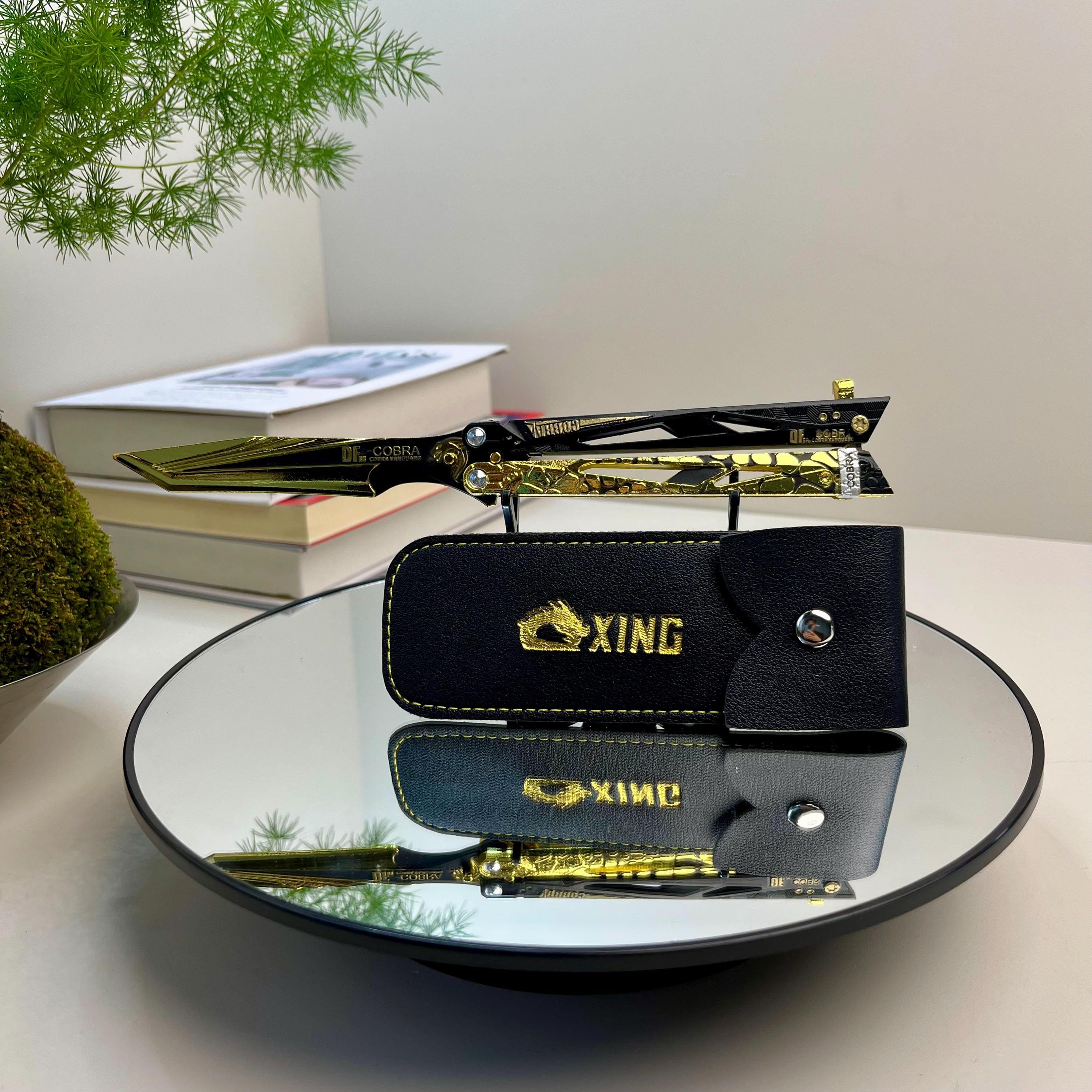 Delta Force Butterfly Shadow Knife – Metal Folding Replica, Game Collectible