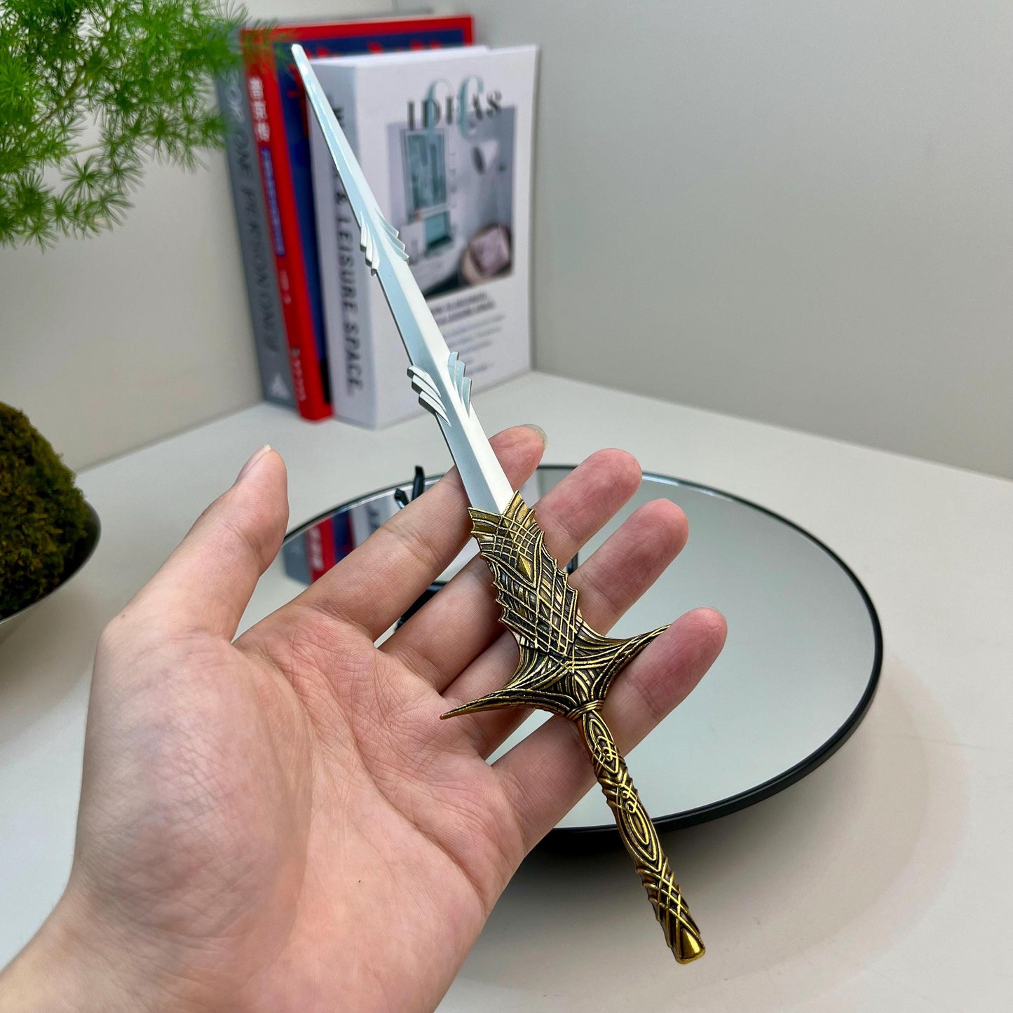 Eldenn Knife, Godrick the Grafted, Sword Shadow Of The Erdtree, Malikeths Black Blade, Metal Weapon Model, Weapon Replica, Boys Toys Gifts