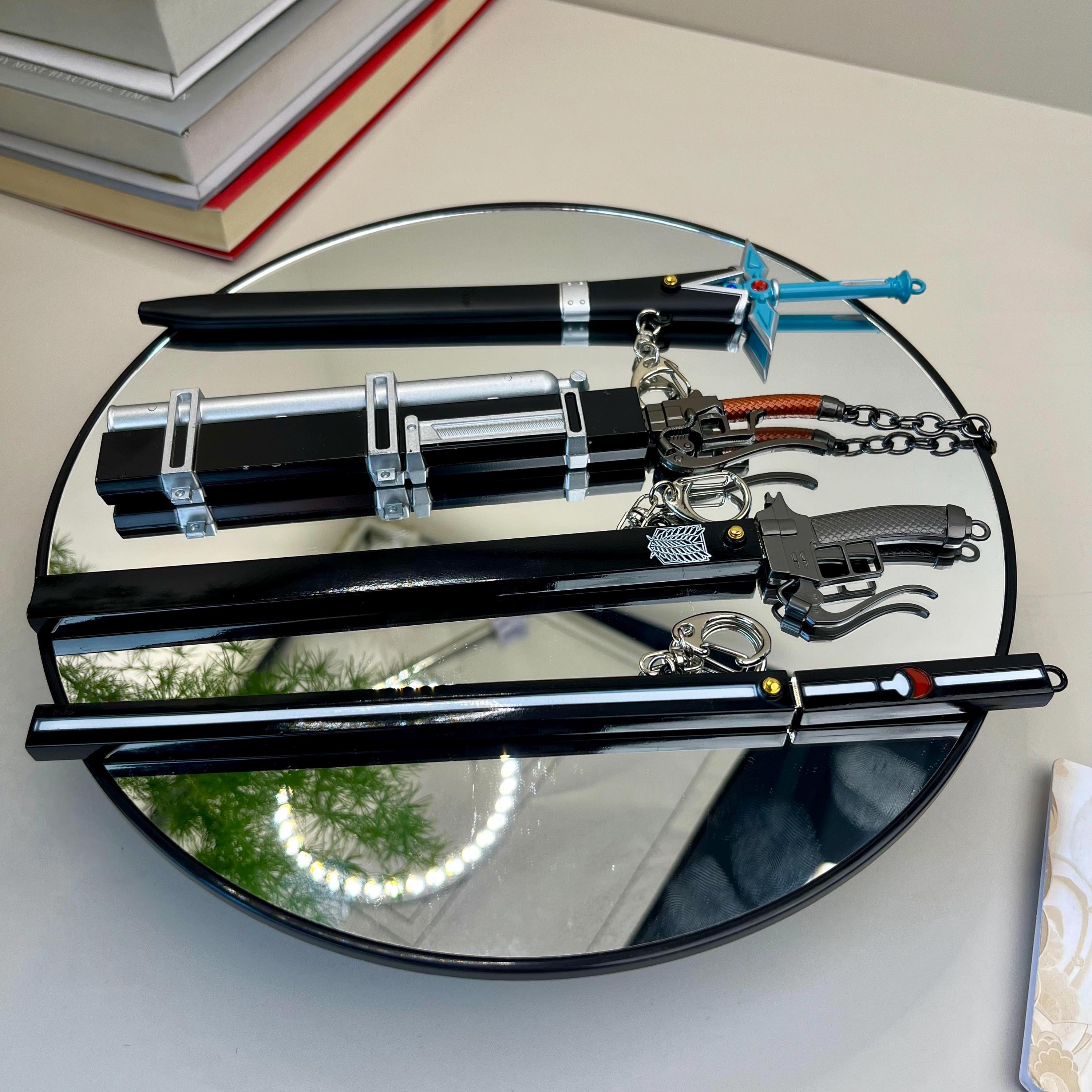 Anime Sword-Shaped Keychain – Metal Model Accessory, Gift