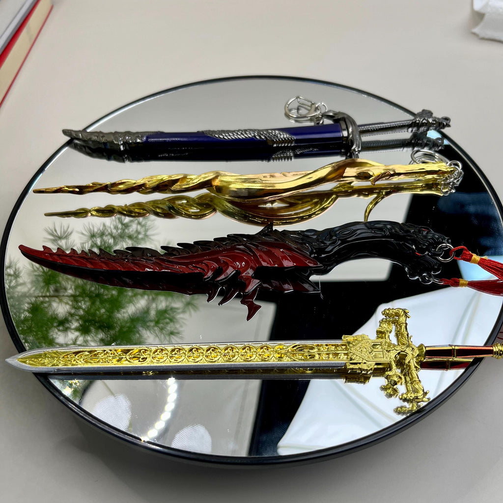 Elden Ring Dagger Set - Inspired Death Counterstab and Cursed Dagger Metal Collectible Display