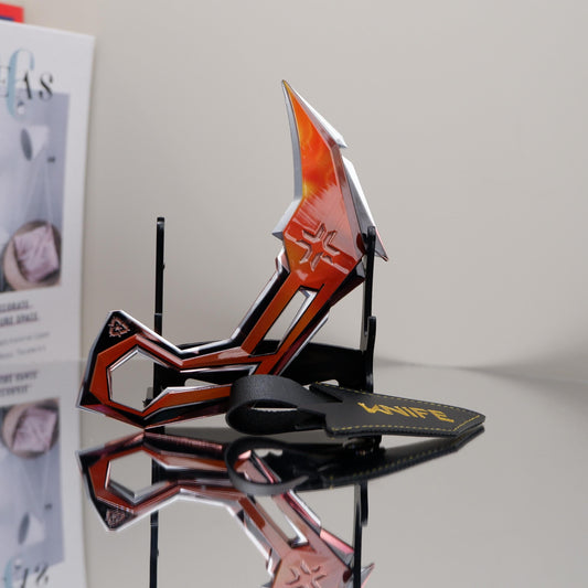 Valorant Melee Weapon Game Peripheral VCT Claw Knife Model, 3d Alloy, Rotatable Coach Metal Knife, Cosplay Prop,Desktop Decoration, Gift Toy