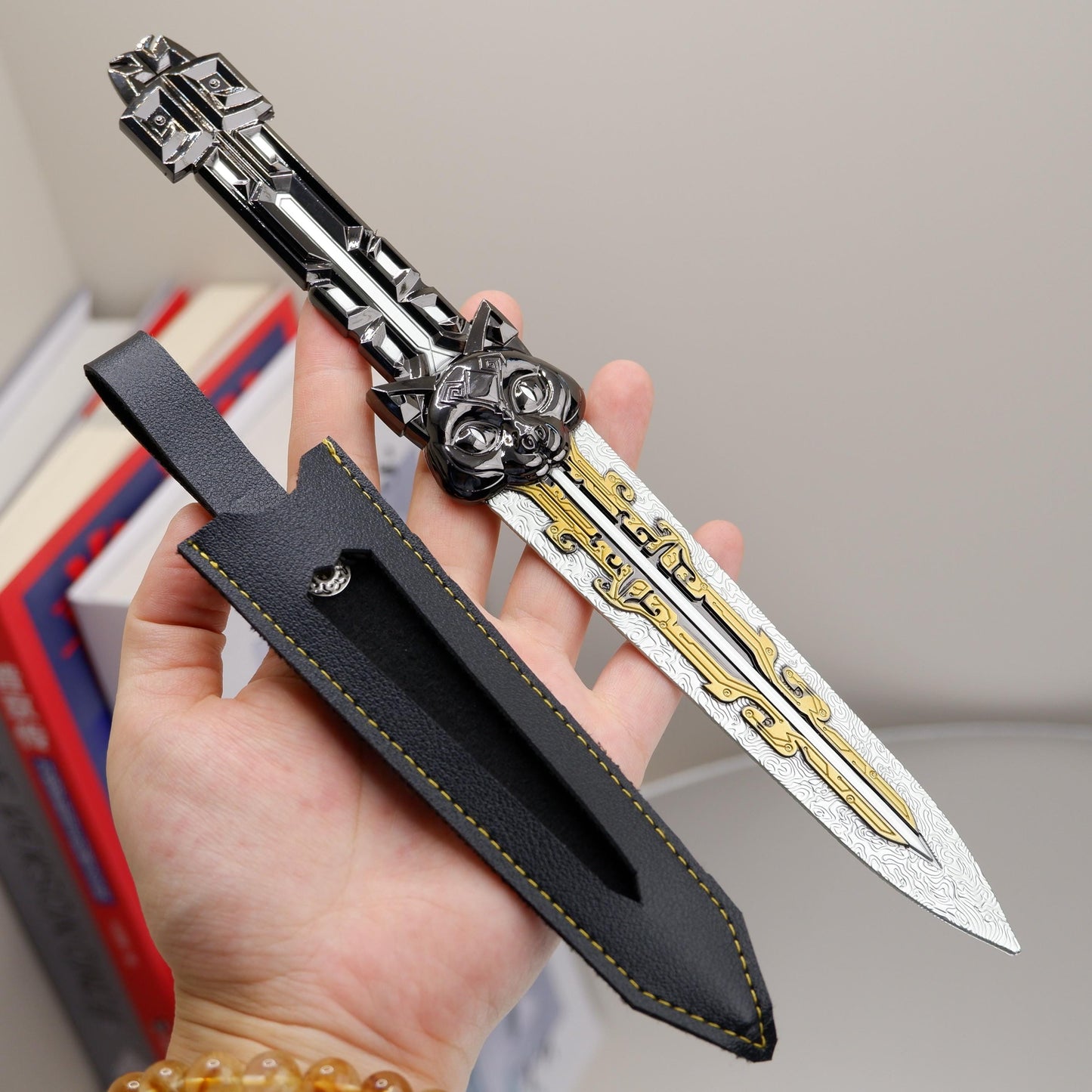 Delta Peripheral Hacking Claw Ink Cloud Figure Data Flying Knife Metal Model Cosplay Melee Weapon Desktop Ornament Game Collection Gift Toys