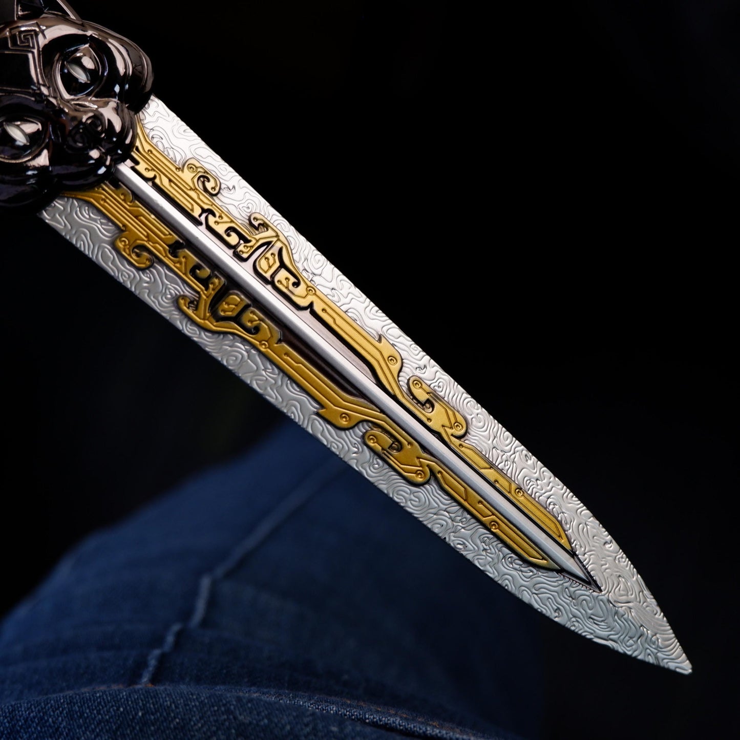Delta Peripheral Hacking Claw Ink Cloud Figure Data Flying Knife Metal Model Cosplay Melee Weapon Desktop Ornament Game Collection Gift Toys