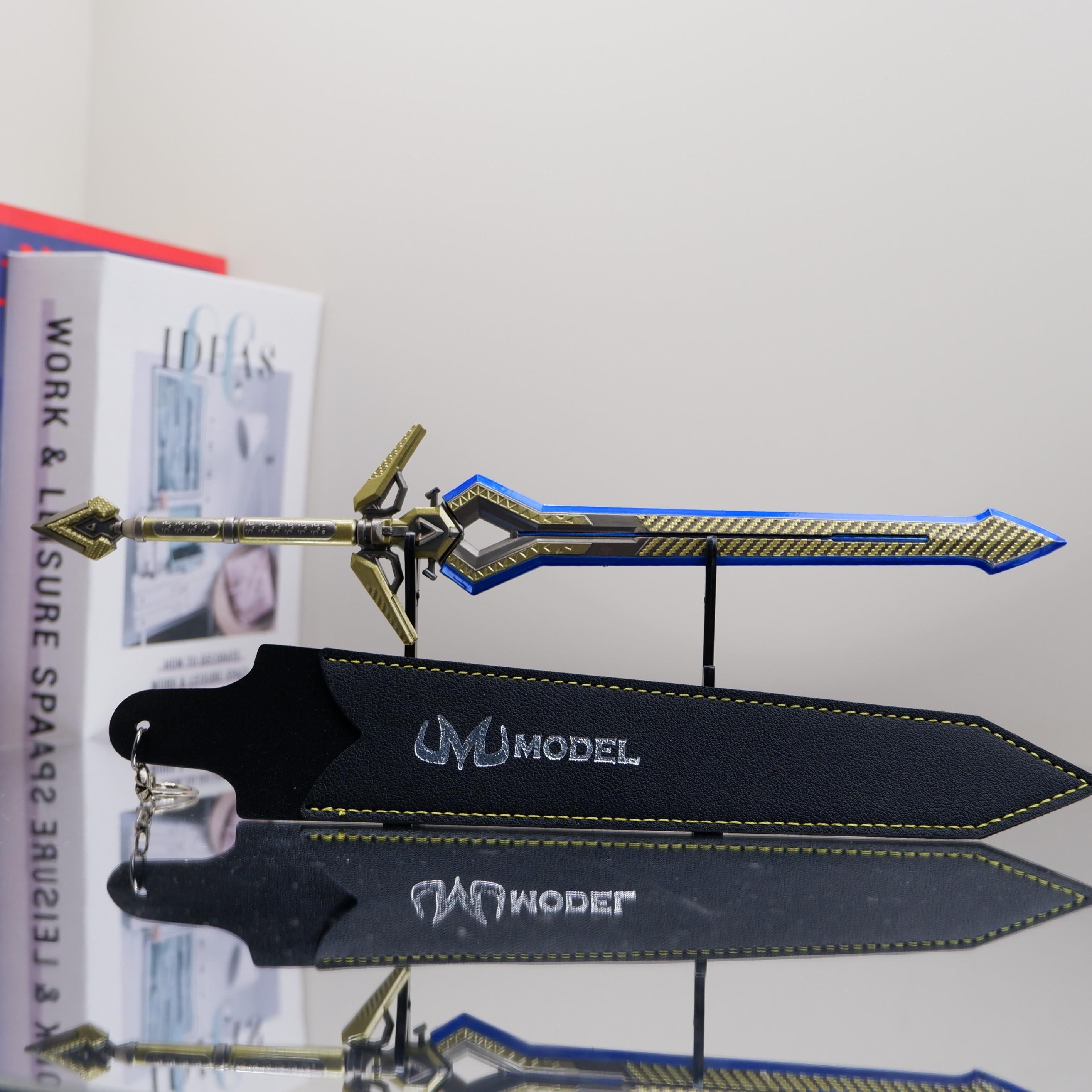 APEX Power Sword – Metal Display Model with Sheath, Katana-Style Desk Decor & Collector Gift