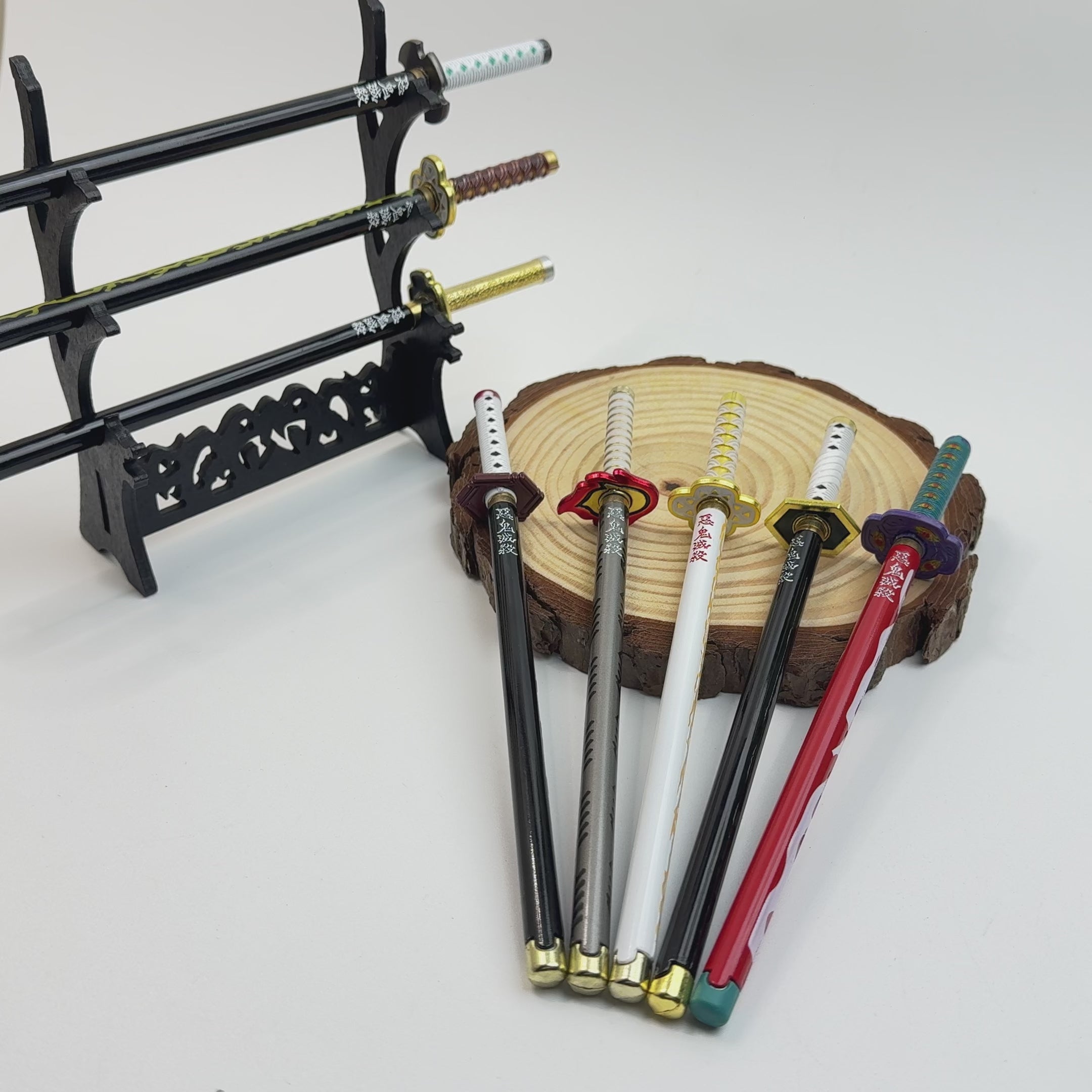 Demon Slayer Neutral Pen, Demon Slayer Swords, Anime Kamado Tanjirou Nezuko Zenitsu Inosuke Giyuu, Signature Pen, Collection Toy Gift